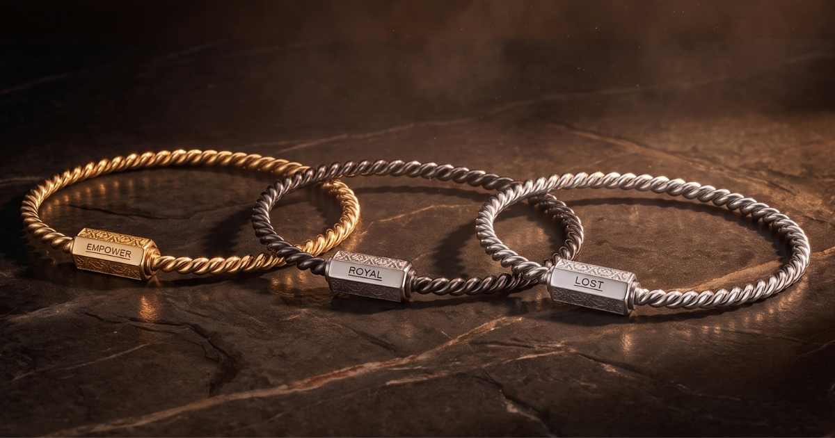 Quantum tensor bracelets – new edition of the Royal, Lost and Strength Qubits