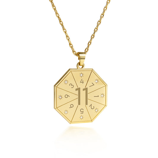 Naszyjnik z wisiorkiem Wizjonera (11) w kolorze złotym – Pieczęć Wizji