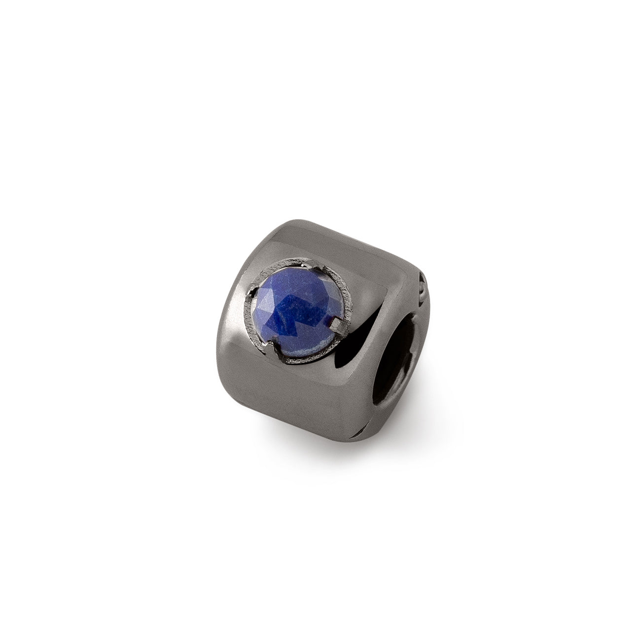 Charms z lapisem lazuli Czarny – Mądrość, prawda i wewnętrzna harmonia - srebro pr. 925