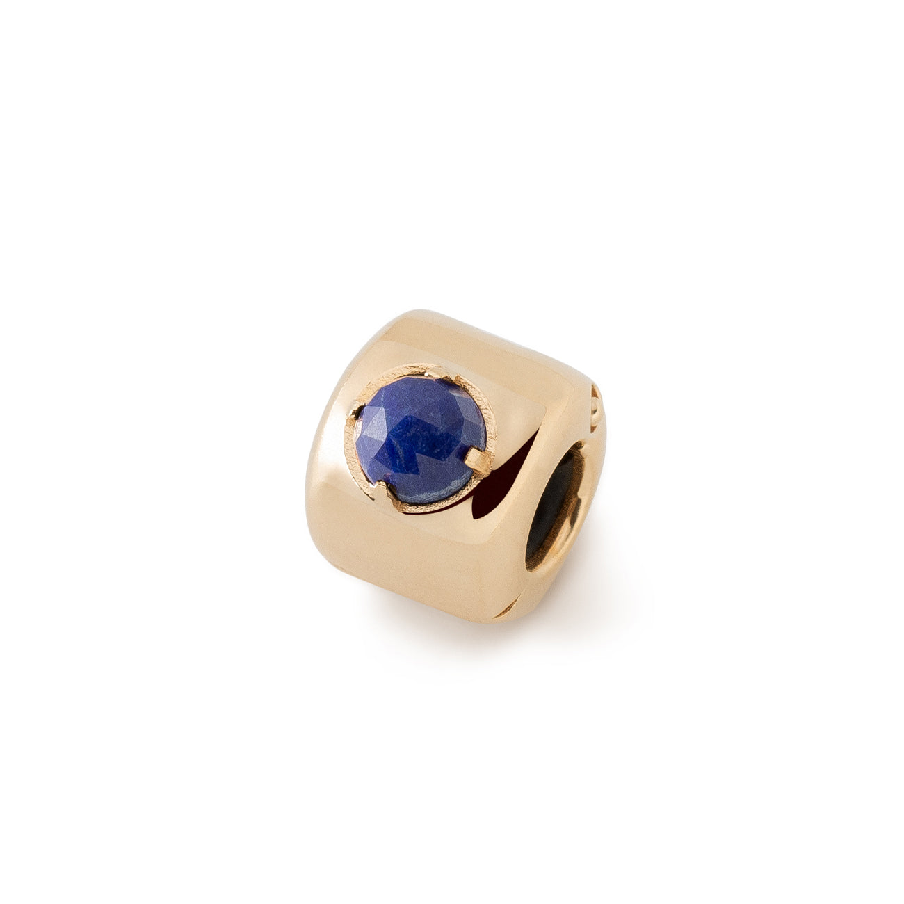 Charms z lapisem lazuli Pozłacany – Mądrość, prawda i wewnętrzna harmonia - srebro pr. 925