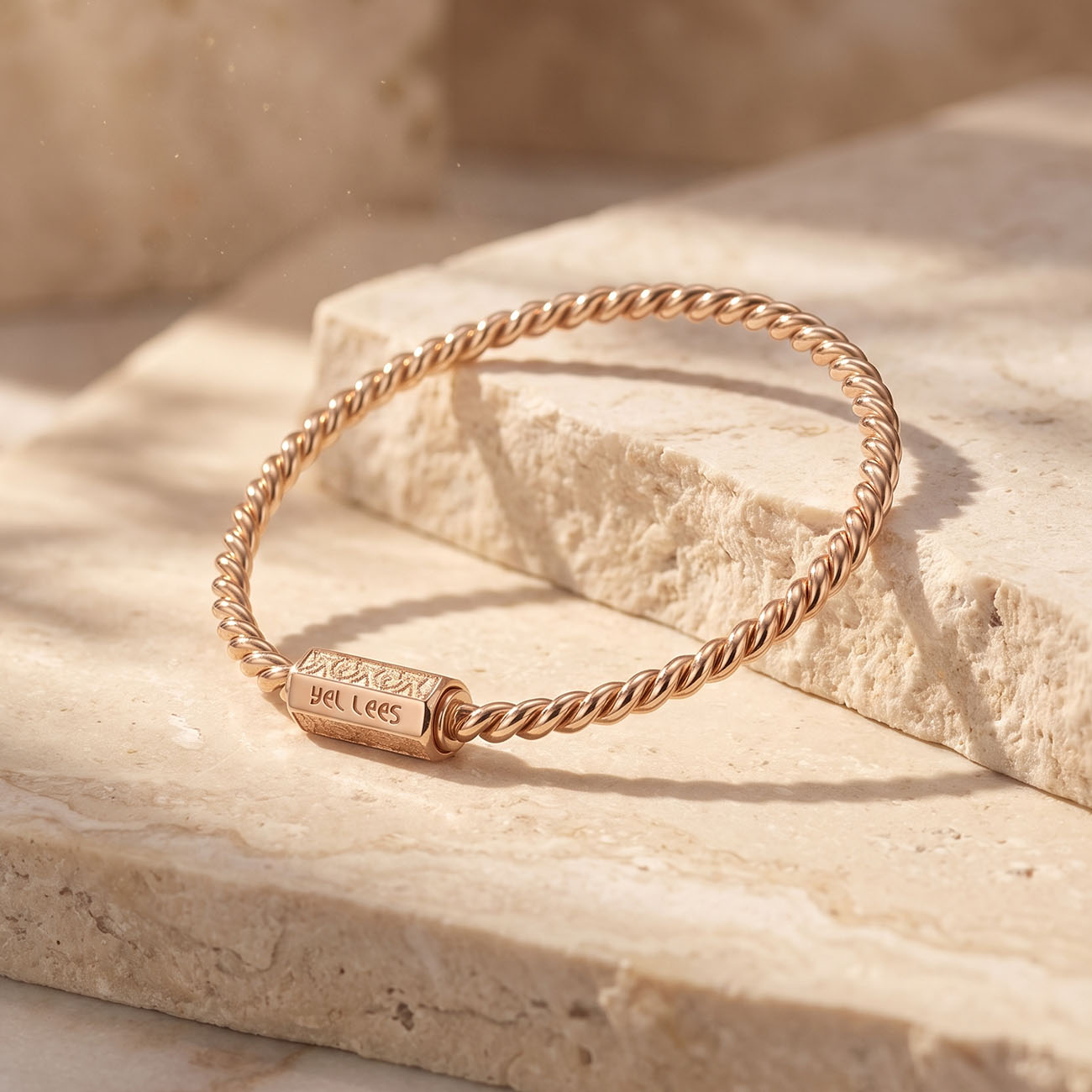 Miedziana pozłacana bransoletka tensorowa Quantum – Kubit Zaginiony (177 MHz)