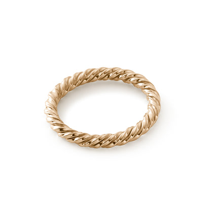 Srebrny pierścionek tensorowy pokryty złotem - Srebro 925