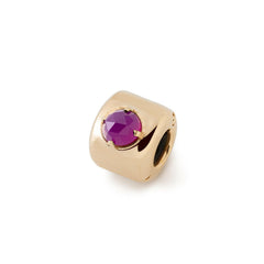 <tc>Charms</tc> with purple agate Gold-plated – Enhances intuition and creativity - 925 silver
