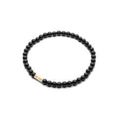 Bracelet with stones - Smooth (shiny) Tourmaline 4mm