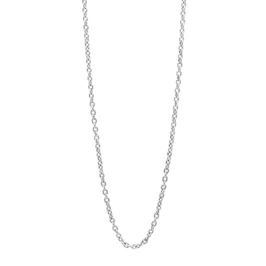 Łańcuszek z zapięciem tensorowym pokryty platyną - Srebro 925