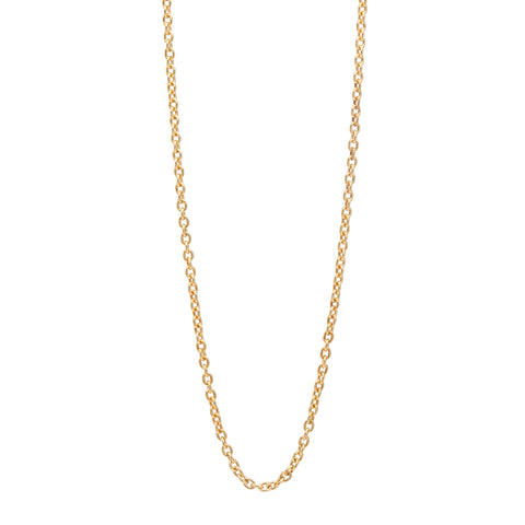 Łańcuszek z zapięciem tensorowym pozłacany - Srebro 925