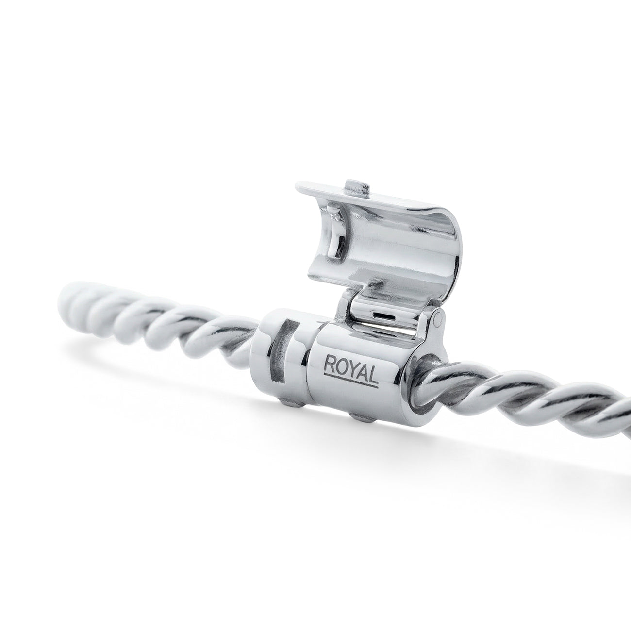 Miedziana bransoletka tensorowa w kolorze srebrnym - Kubit Królewski (144 MHz)