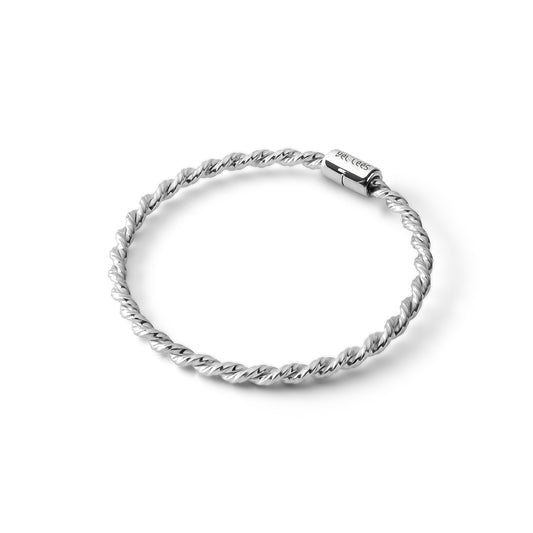 Miedziana bransoletka tensorowa w kolorze srebrnym - Amulet ochronny