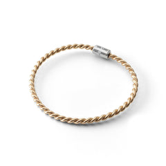 Copper tensor bracelet in gold color with a silver clasp - <tc>cubit</tc> Royal (144 MHz)