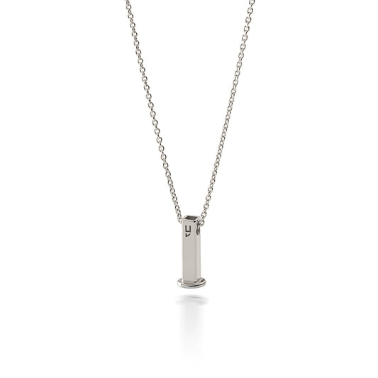 Naszyjnik z łańcuszkiem na charmsy, srebro 925 pokryte platyną