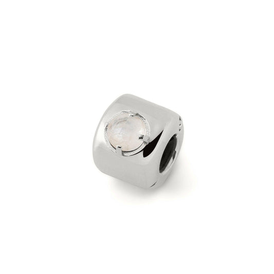 Charms z różowym kwarcem Srebrny – Miłość, empatia i harmonia - srebro pr. 925.