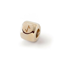<tc>Charms</tc> with Eihwaz rune (ᛇ) Gilded – amulet of balance and transition - 925 silver