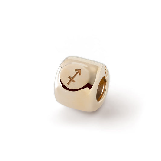 Charms ze znakiem zodiaku Strzelec (♐︎) Pozłacany - srebro pr. 925