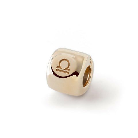 Charms ze znakiem zodiaku Waga (♎︎) Pozłacany - srebro pr. 925