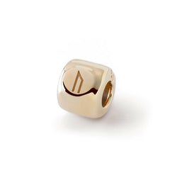 Charm with the Uruz rune (ᚢ) Gold-plated - an amulet of strength and perseverance - Brass