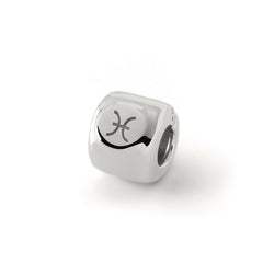 Charms ze znakiem zodiaku Ryby (♓︎) – Brąz pokryty platyną