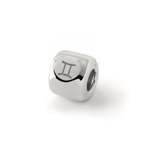 Charms ze znakiem zodiaku Bliźnięta (♊︎) Srebrny - srebro pr. 925