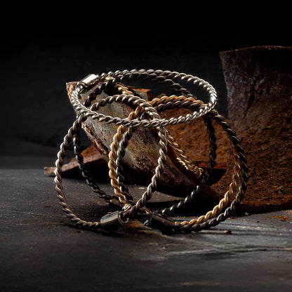 Miedziana bransoletka tensorowa w kolorze czarnym - Amulet ochronny