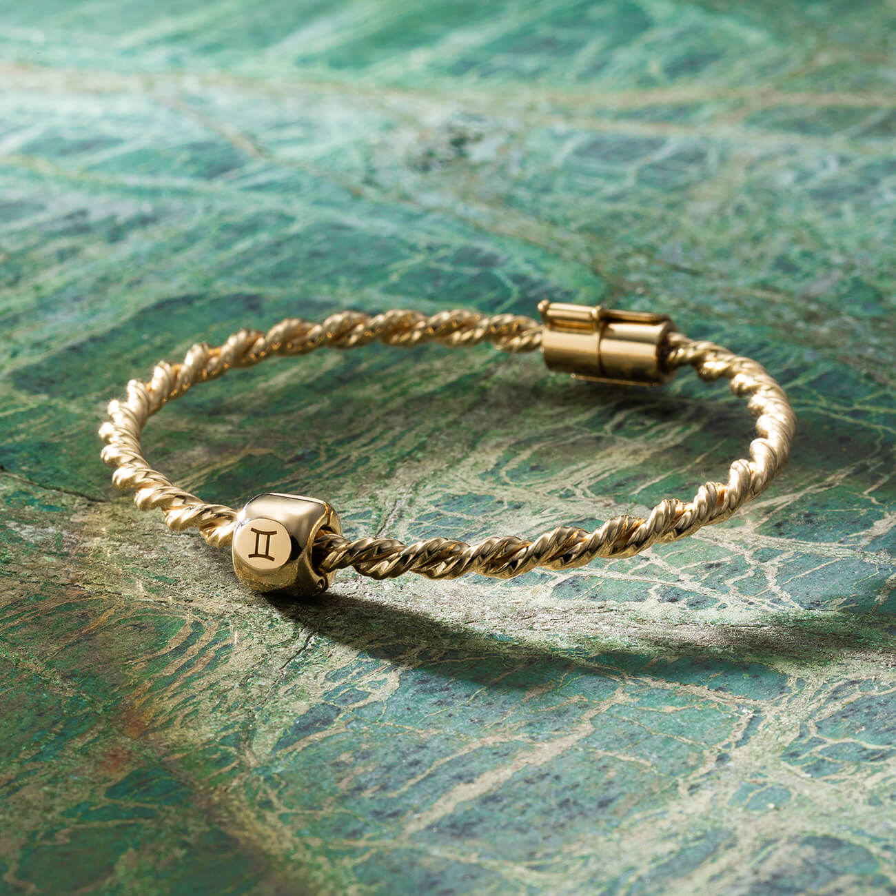 Złota bransoletka tensorowa - Amulet ochronny ze złota próby 585